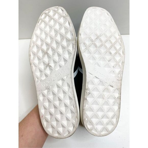 Franco Sarto Sneaker Women’s Size 8.5 Black White Canvas Slip On Style - Picture 8 of 8